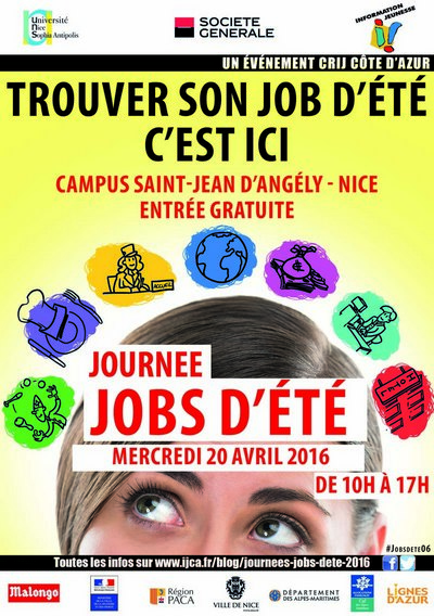 Jobs d'été Nice AFJ CRIJ